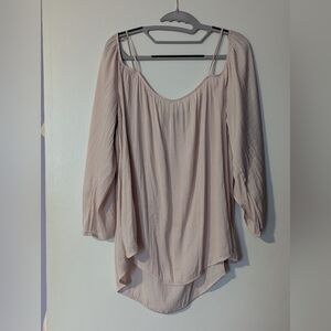 Pink Vince Camuto Off The Shoulder Top